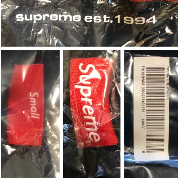 🆕 Supreme Piping Crewneck - Picture 4 of 5
